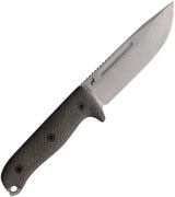 Reiff Knives Vicon Fixed Blade - MagnaCut Clip Point Black G10 Handle Full Tang Lanyard Hole by Reiff Knives