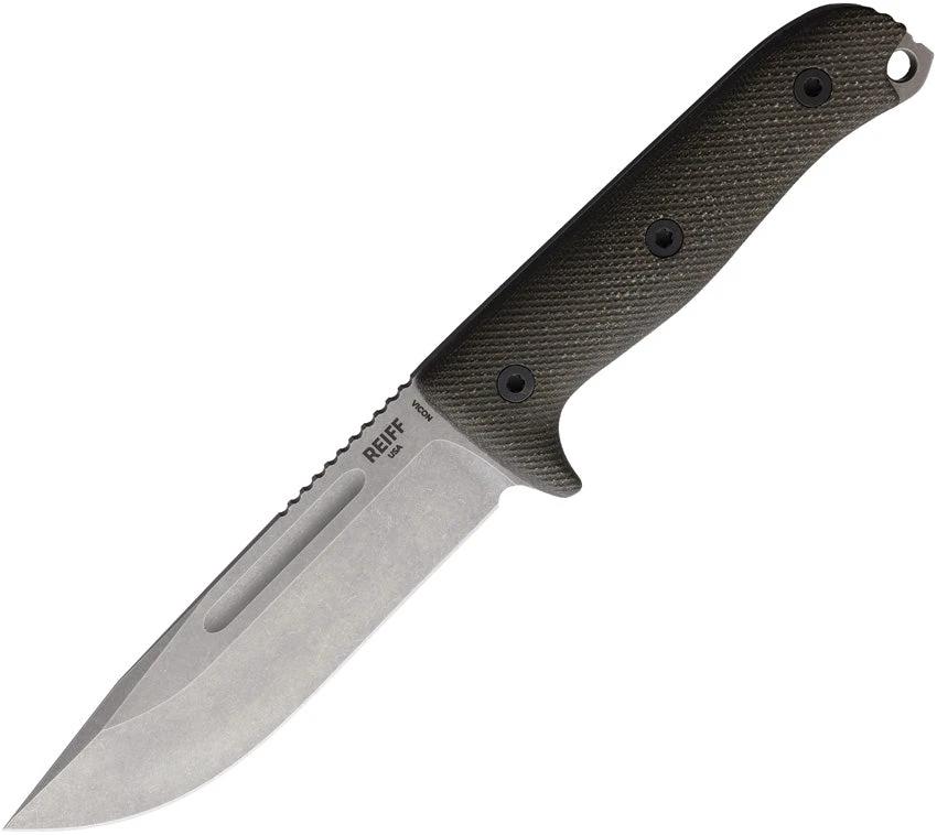 Reiff Knives Vicon Fixed Blade Grn Mic VN119GCMBLKA by Reiff Knives