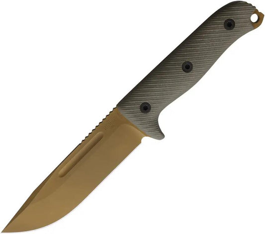 Reiff Knives Vicon Fixed Blade Grn G10 FDE VN11DODGBLKA by Reiff Knives