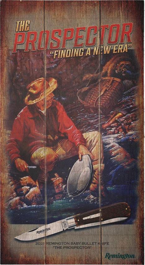 Remington Prospector Wood Sign RESG021 by Remington