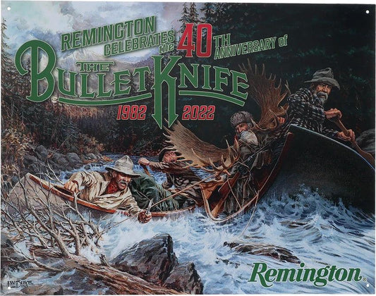 Remington 40th Anniversary Tin Sign RESG9513 by Remington