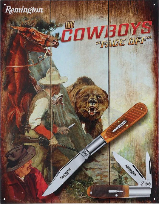 Remington Cowboy Tin Sign RESG9514 by Remington