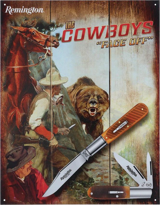 Remington Cowboy Tin Sign RESG9514 by Remington