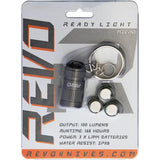 Revo Ready Light Micro Gray - Aluminum Keychain LED 100 Lumens, 16-18 Hour Runtime by Revo