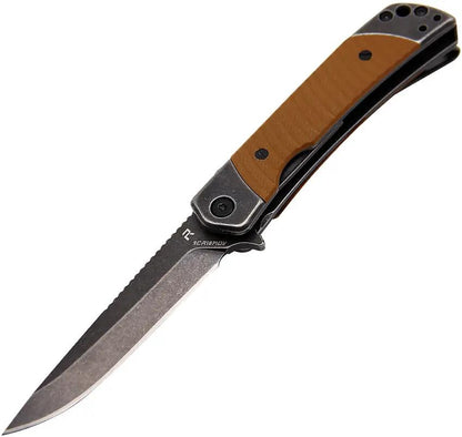 Revo Duo Linerlock Drop Point Brown DUODROPBRN by Revo