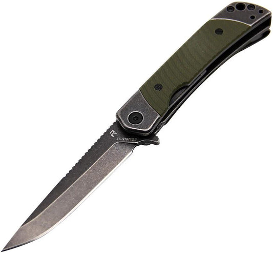 Revo Duo Linerlock Drop Point OD DUODROPGRN by Revo
