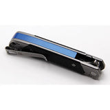 Revo Duo Linerlock Tanto - Stonewashed 9Cr18MoV Blade Black G10 Handle Lanyard Hole by Revo