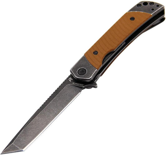 Revo Duo Linerlock Tanto Brown DUOTANTOBRN by Revo