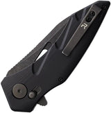 Revo Storm Crossbar Lock - VG-10 Wharncliffe Blade With Black Stonewash Finish And Pocket Clip by Revo