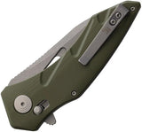 Revo Storm Crossbar Lock Knife - Green G10 Handle, VG-10 Wharncliffe Blade, Extended Tang by Revo