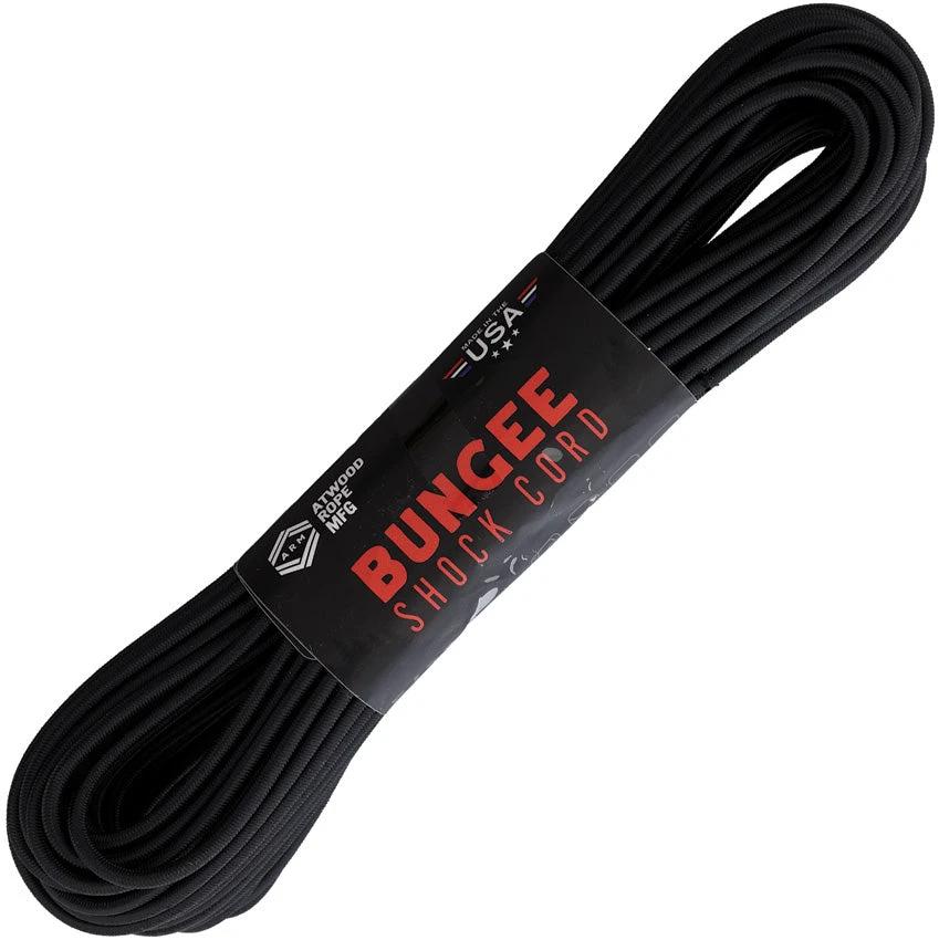 Atwood Rope MFG Bungee Shock Cord 50ft Black SC01-50 BLACK by Atwood Rope MFG