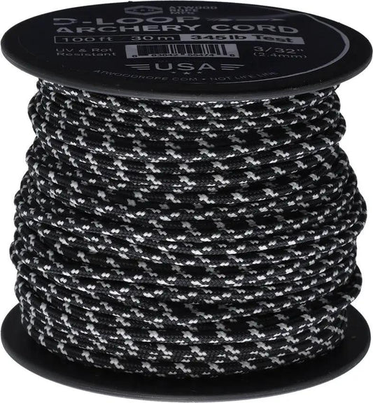 Atwood Rope Mfg D Loop Cord Black Glow 100 Ft 345 Lb Test Outdoor Rope for Climbing by Atwood Rope MFG