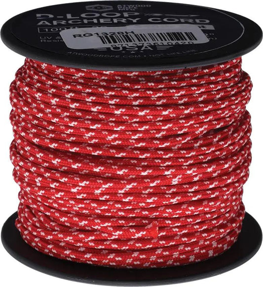 Atwood Rope Mfg D Loop Cord Premium Red Glow 3 32 Inch Diameter 345 Lb Test 100 Ft For Outdoor Enthusiasts by Atwood Rope MFG