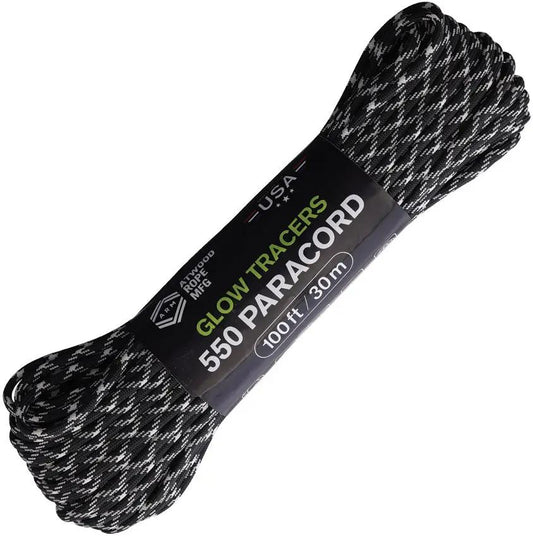 Atwood Rope MFG Paracord 550 Glow Uber Glow 7 Strand Core UV Resistant All Weather 100ft For Outdoor Enthusiasts by Atwood Rope MFG