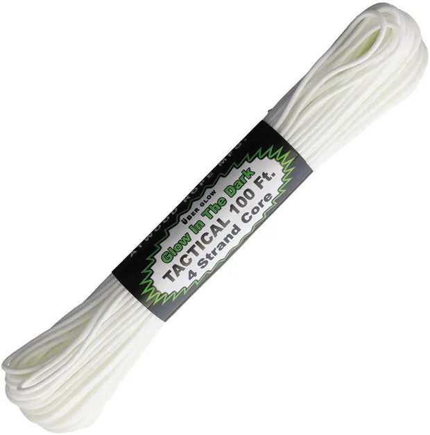Atwood Rope MFG Tactical Paracord Glow GLOW TC100 100ft for Outdoors Glows 14 Hours UV Resistant by Atwood Rope MFG