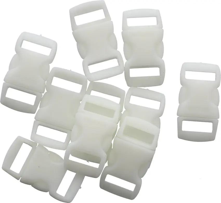 Atwood Rope Mfg Paracord Buckle Uber Glow 0.38in Curved Side Release 56Lb Glows 14 Hours Pack Of 10 Outdoors by Atwood Rope MFG