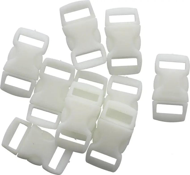 Atwood Rope Mfg Paracord Buckle Uber Glow 0.38in Curved Side Release 56Lb Glows 14 Hours Pack Of 10 Outdoors by Atwood Rope MFG