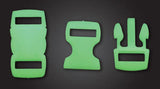 Atwood Rope Mfg Paracord Buckle Uber Glow 0.38in Curved Side Release 56Lb Glows 14 Hours Pack Of 10 Outdoors by Atwood Rope MFG