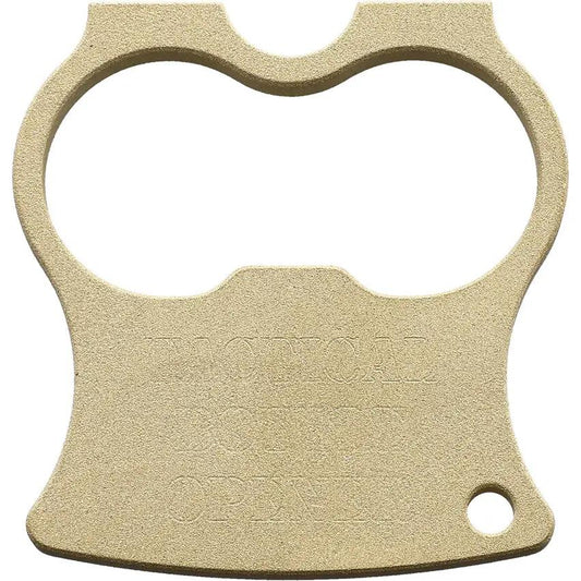Red Horse Knife Works Bad Apple Bottle Opener - Brass Construction With Wide Finger Holes And Lanyard Hole by Red Horse Knife Works