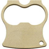 Red Horse Knife Works Bad Apple Bottle Opener - Brass Construction With Wide Finger Holes And Lanyard Hole by Red Horse Knife Works
