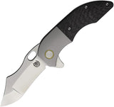 Red Horse Knife Works War Pig Framelock Twill CF BK G10SATIN by Red Horse Knife Works