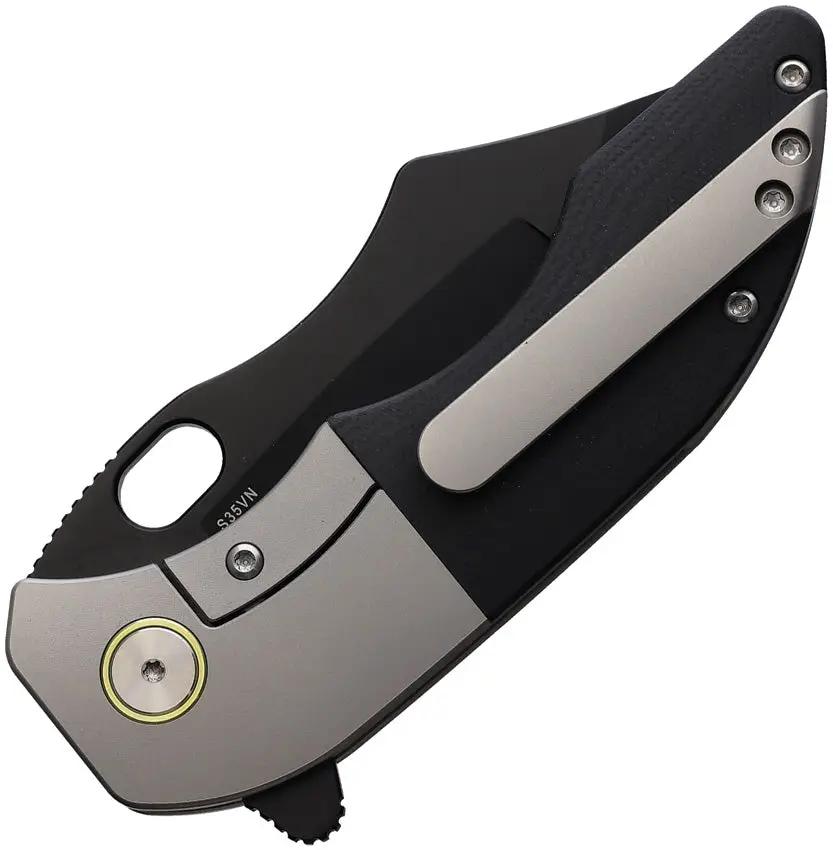 Red Horse Knife Works War Pig Framelock - S35VN Blade, G10 Inlay, Black Ti Frame, PVD Finish by Red Horse Knife Works