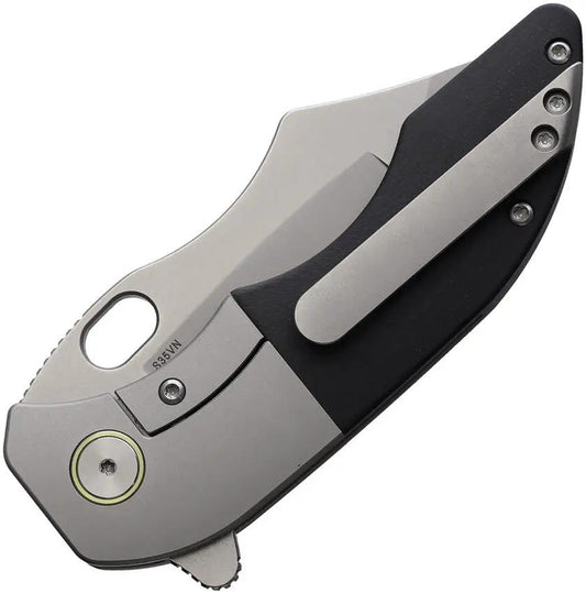 Red Horse Knife Works War Pig Framelock - S35VN Satin Blade G10 Inlay Titanium Handle by Red Horse Knife Works