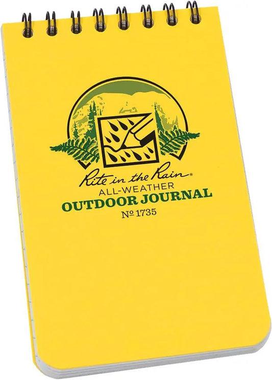 Rite in the Rain Top Spiral Yellow Notebook 3x5 1735 by Rite in the Rain