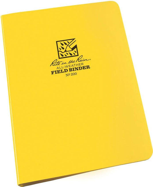 Rite in the Rain Ring Binder Yellow 1/2in 200 by Rite in the Rain