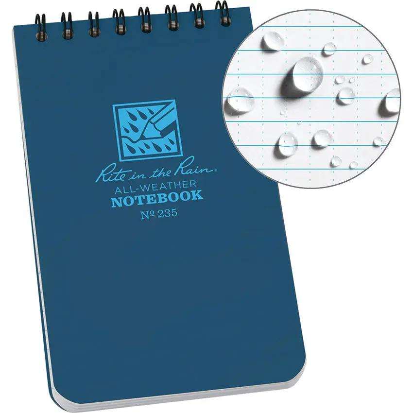 Rite In The Rain 3x5 Top Spiral Notebook Durable Pocket Journal For Fieldwork Quick Notes by Rite in the Rain