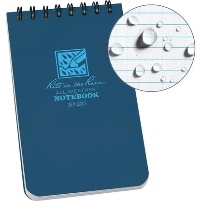 Rite In The Rain 3x5 Top Spiral Notebook Durable Pocket Journal For Fieldwork Quick Notes by Rite in the Rain