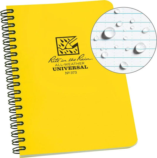Rite in the Rain Side Spiral Notebook Yellow 373 by Rite in the Rain
