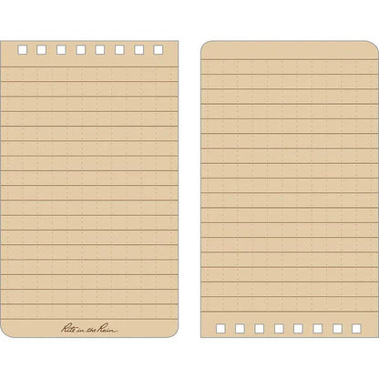 Rite In The Rain 3x5 Top Spiral Notebook Brown Polydura Compact Field Journal For Professionals Students Outdoors by Rite in the Rain