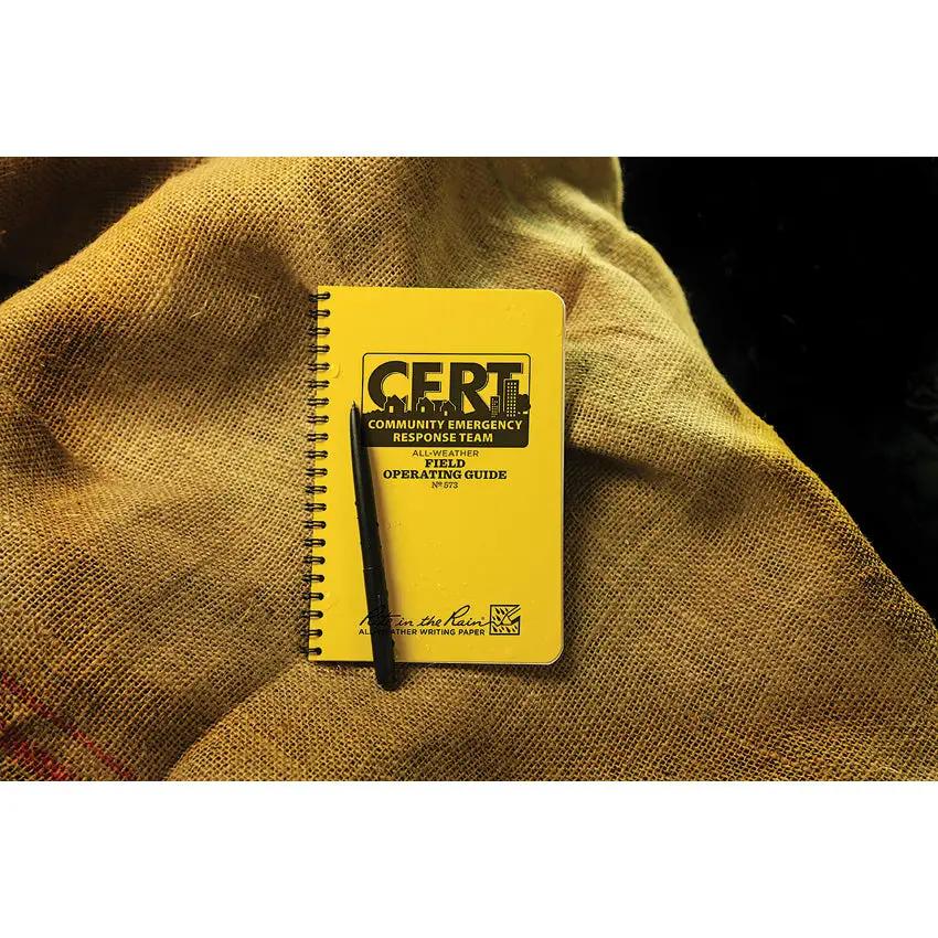 Rite In The Rain CERT Field Operators Guide 573 Waterproof Spiral Bound For CERT Responders by Rite in the Rain