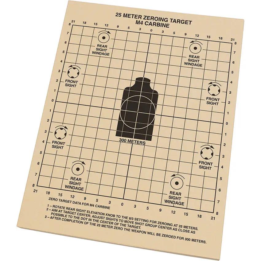 Rite In The Rain 25m Zeroing Target Sheets For M16 M4 Rifle Training Weatherproof 8.5x11 by Rite in the Rain