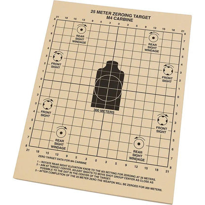 Rite In The Rain 25m Zeroing Target Sheets For M16 M4 Rifle Training Weatherproof 8.5x11 by Rite in the Rain