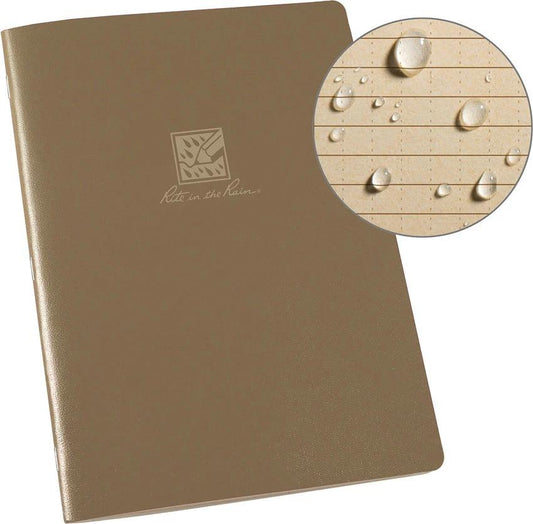 Rite in the Rain Large Stapled Notebook Tan 971T-LG by Rite in the Rain