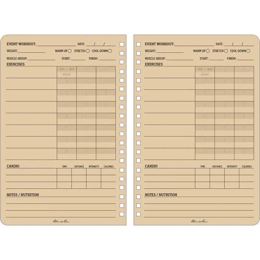 Rite In The Rain ACFT Fitness Journal Durable 64 Pages Spiral With Event Forms And Progress Tracker For Soldiers by Rite in the Rain