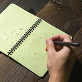Rite In The Rain Side Spiral Weatherproof Notebook Green Compact Field Journal For Outdoor Pros by Rite in the Rain