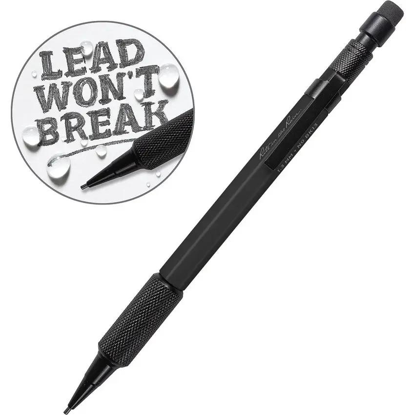 Rite In The Rain Mechanical Pencil BK13 For Outdoorsmen With All Weather Grip Easy Click Lead Replaceable Eraser by Rite in the Rain
