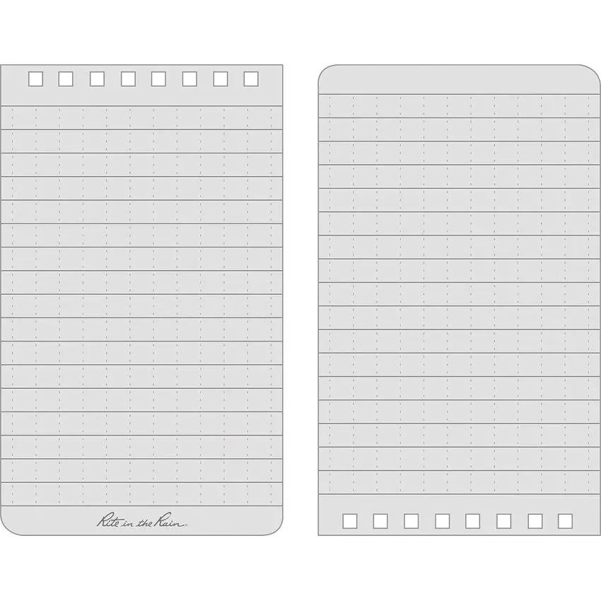 Rite In The Rain Top Spiral Notebook 3x5 Blaze Orange Cover For Fieldwork Professionals by Rite in the Rain