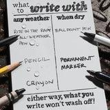 Rite in the Rain OTG Notebook Black- 6pk OTG771 by Rite in the Rain