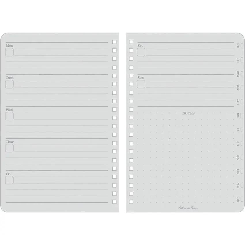 Rite In The Rain Weekly Planner Undated P52 Outdoor Field Journal Dot Grid Layout For Professionals by Rite in the Rain