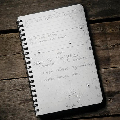 Rite In The Rain Weekly Planner Undated P52 Outdoor Field Journal Dot Grid Layout For Professionals by Rite in the Rain