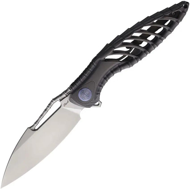 Rike Knife Thor 6 Framelock Gray Ti RK-11287-2 by Rike Knife