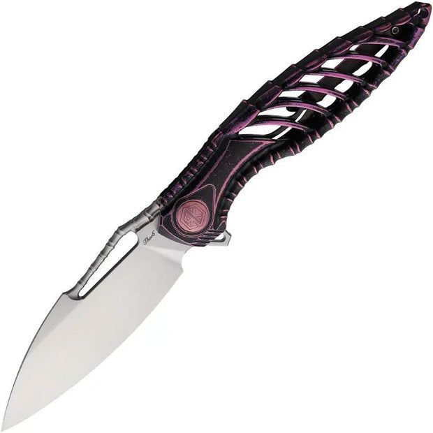 Rike Knife Thor 6 Framelock Purple Ti RK-11287-3 by Rike Knife
