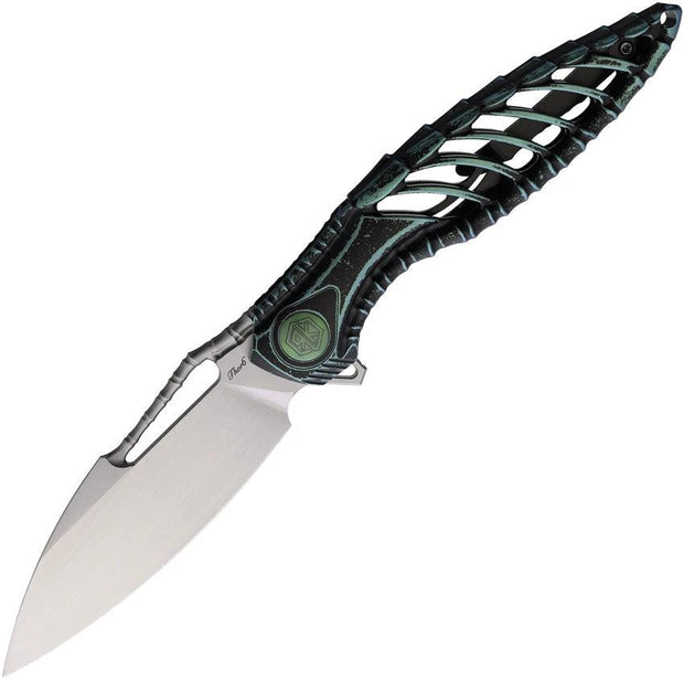 Rike Knife Thor 6 Framelock Green Ti RK-11287-4 by Rike Knife