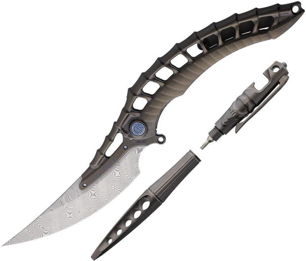 Rike Knife Alien 4 Framelock Combo RKALIENDG by Rike Knife