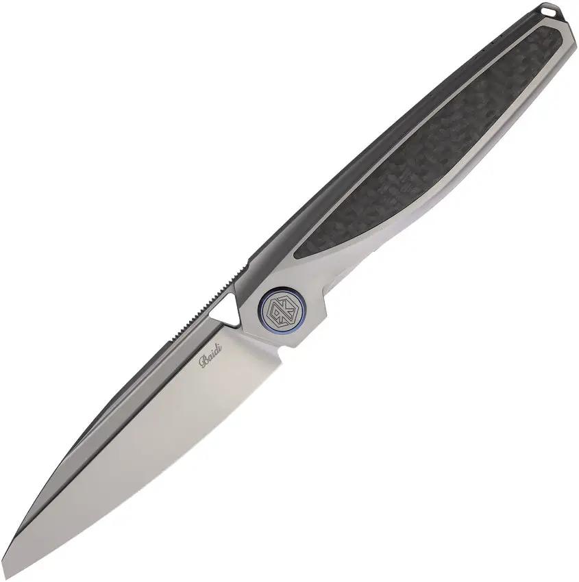Rike Knife Baidi-S Linerlock Black CF BAIDI-S-BCF by Rike Knife