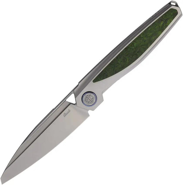 Rike Knife Baidi-S Linerlock Green CF BAIDI-S-GCF by Rike Knife